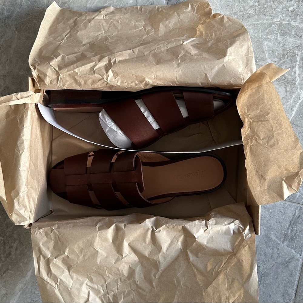 Madewell The Dixson Fisherman Mule in Brown Leather - Picture 9 of 10